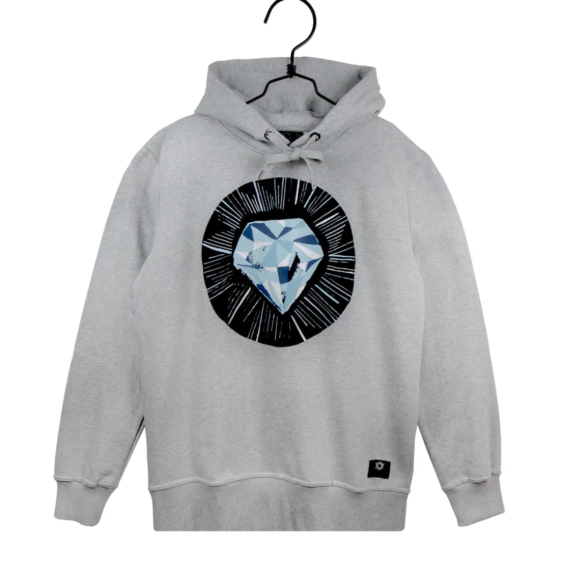Afrikan tähti Timantti-huppari unisex harmaa