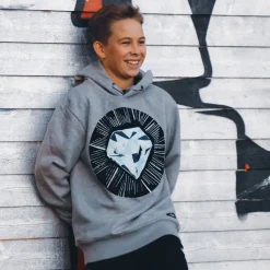 Afrikan tähti Timantti-huppari unisex harmaa