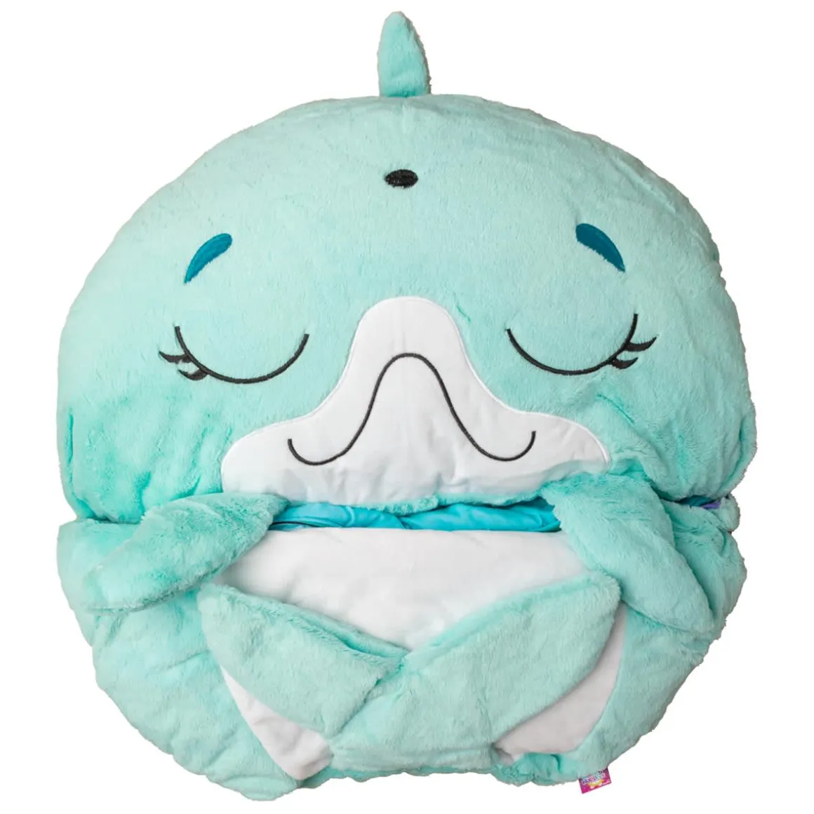 Jayatplay Happy Nappers pehmo-makuupussi Delfiini M