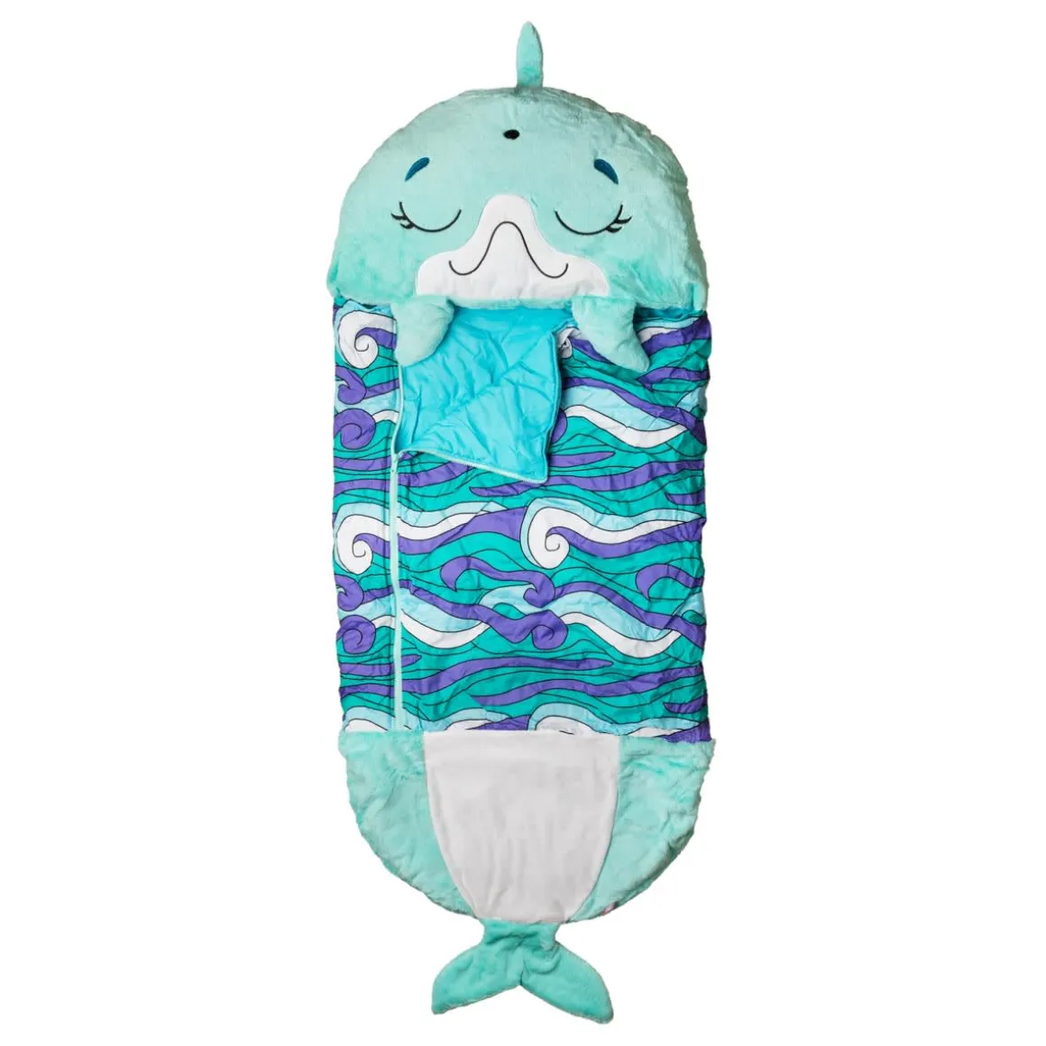 Jayatplay Happy Nappers pehmo-makuupussi Delfiini M
