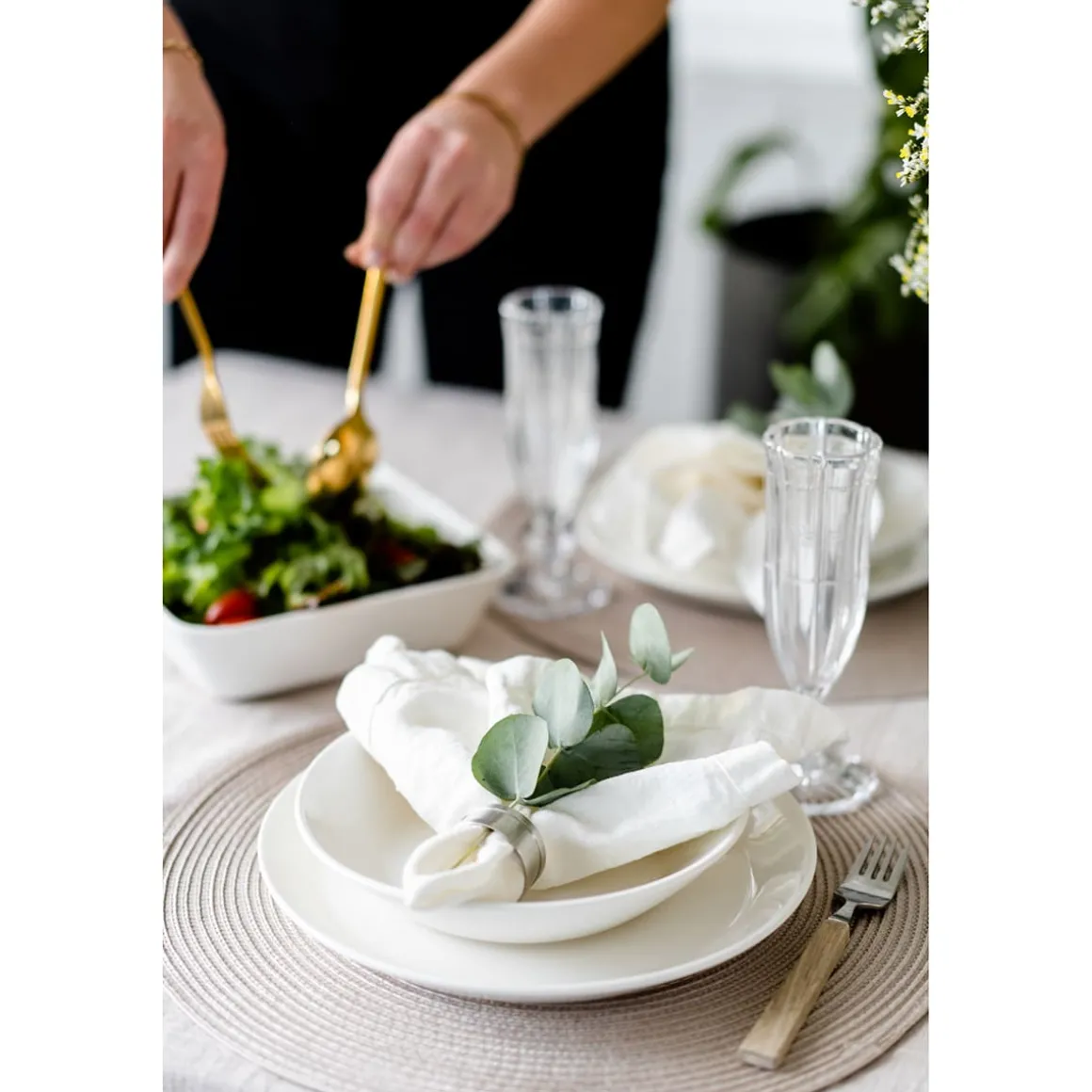 Koti Ruokalautanen valkoinen 24 cm