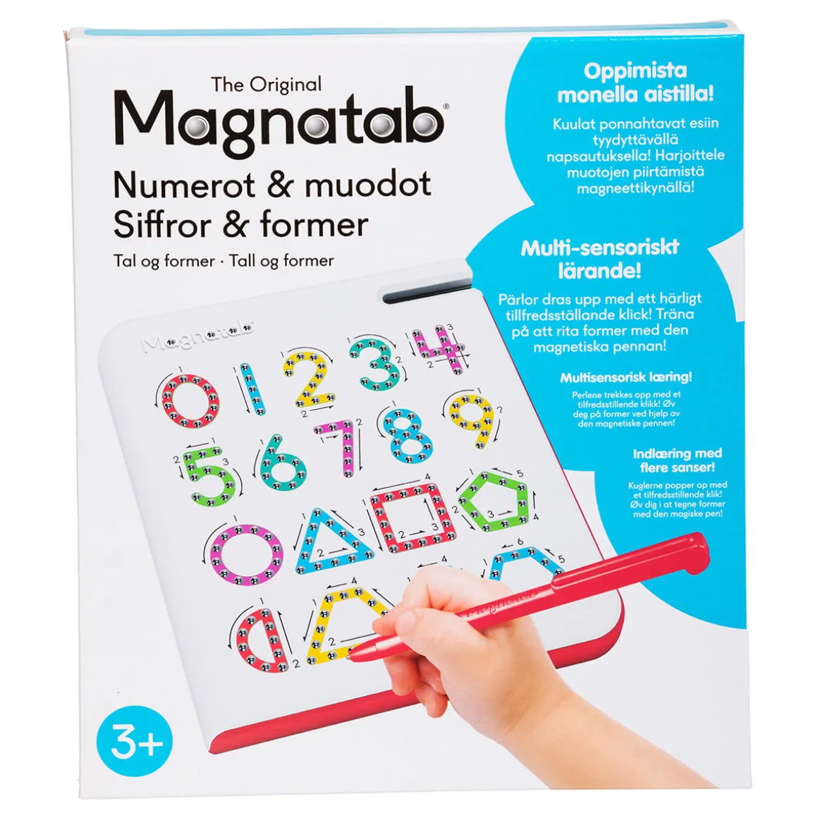 Magnatab Magneettinen piirustustaulu Numerot ja muodot