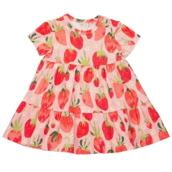 Ma-ia Family Fragola-mekko vauvalle lyhythihainen roosa