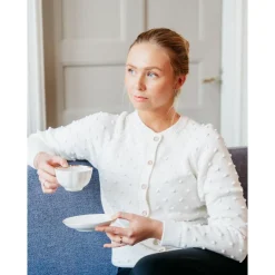 Ma-ia Family Kaisli-neuletakki naisten luonnonvalkoinen