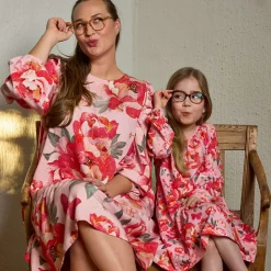 Ma-ia Family Laura-mekko Pionit vaaleanpunainen