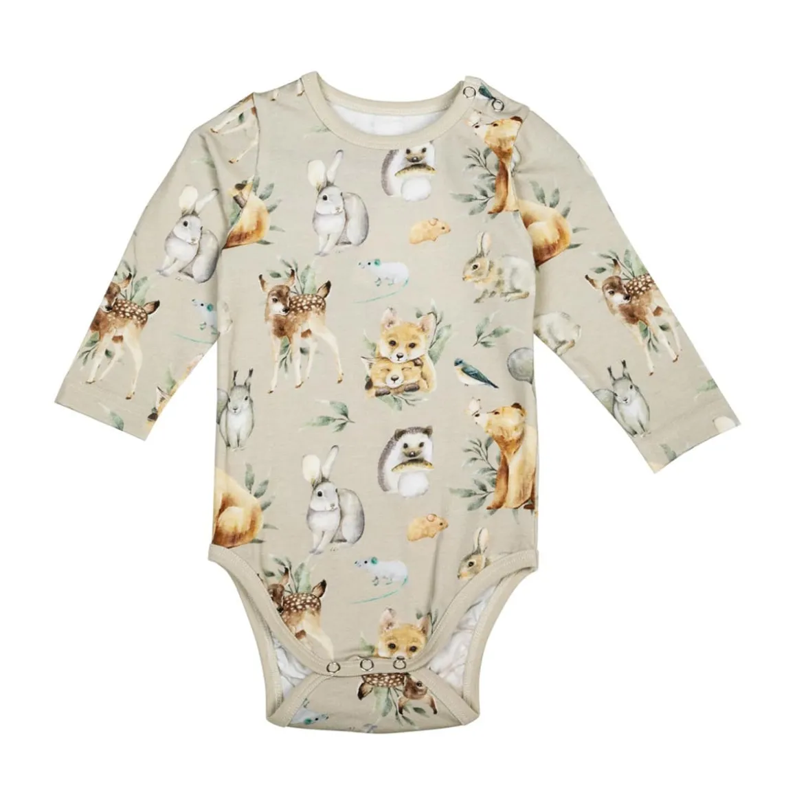 Ma-ia Family Metsäneläimet-body beige