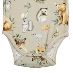 Ma-ia Family Metsäneläimet-body beige