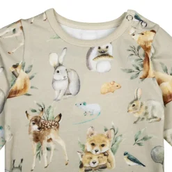 Ma-ia Family Metsäneläimet-body beige