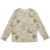 Ma-ia Family Metsäneläimet-paita beige