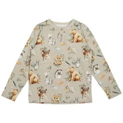 Ma-ia Family Metsäneläimet-paita beige