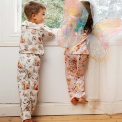 Ma-ia Family Metsäneläimet-pyjama luonnonvalkoinen