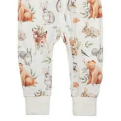 Ma-ia Family Metsäneläimet-pyjama vauvalle luonnonvalkoinen