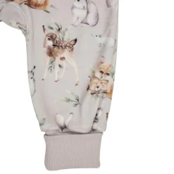 Ma-ia Family Metsäneläimet-veluurihaalari vauvalle beige