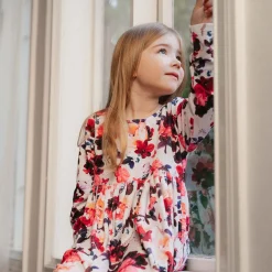 Ma-ia Family Pihlaja-veluurimekko luonnonvalkoinen