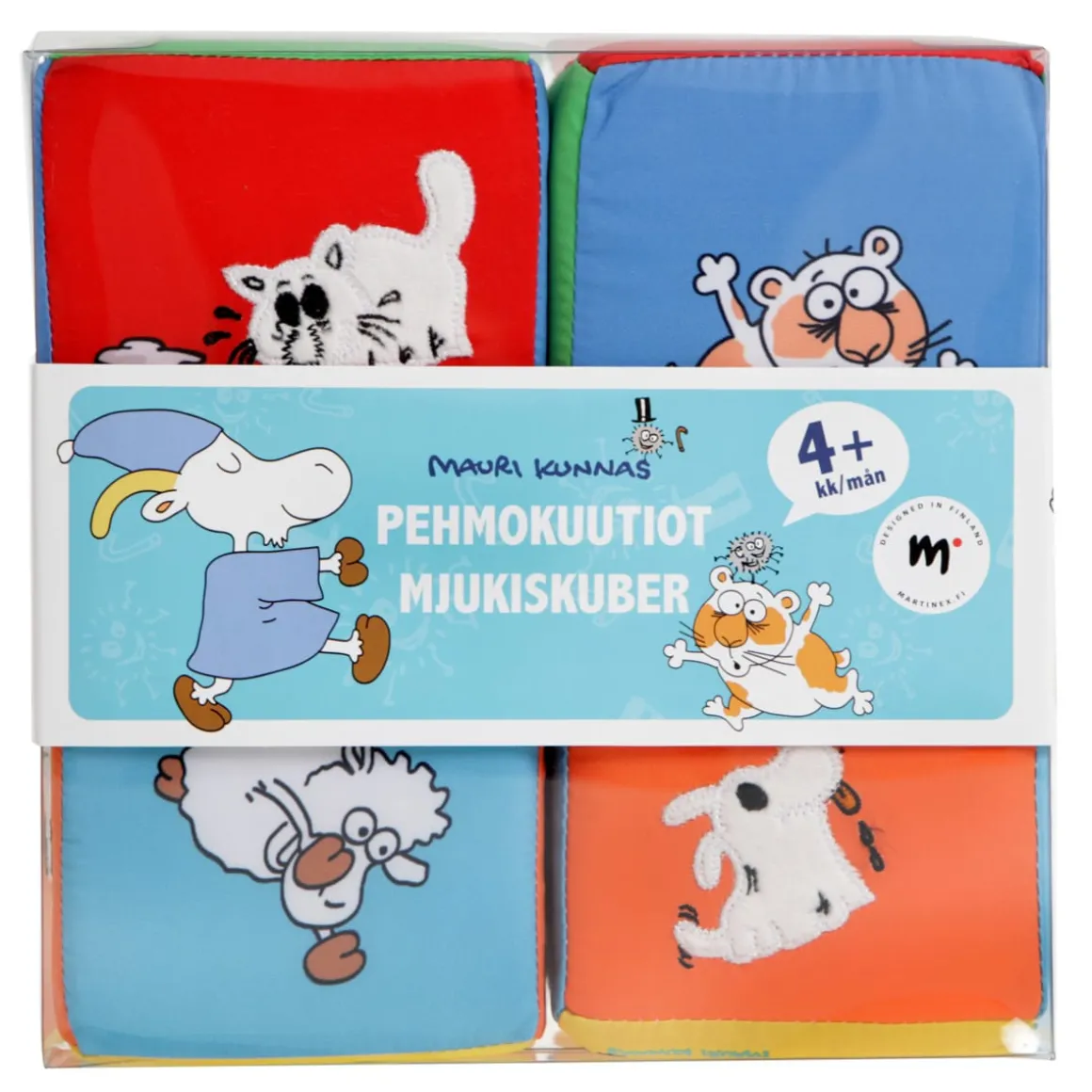 Mauri Kunnas Herra Hakkarainen -pehmokuutiot