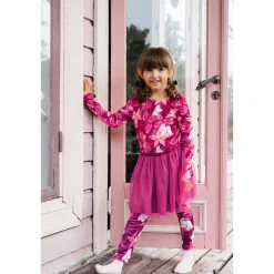 Muumi Amaryllis-veluurileggingsit tummanpinkki