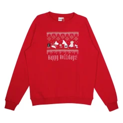 Muumi Ami-collegepaita Happy Holidays punainen