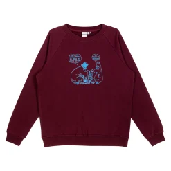 Muumi Ami-collegepaita What If burgundi