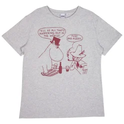 Muumi Fuss-shortsipyjama musta/harmaa