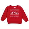 Muumi Happy Holidays -paita vauvalle punainen