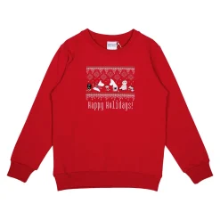 Muumi Happy Holidays -paita punainen