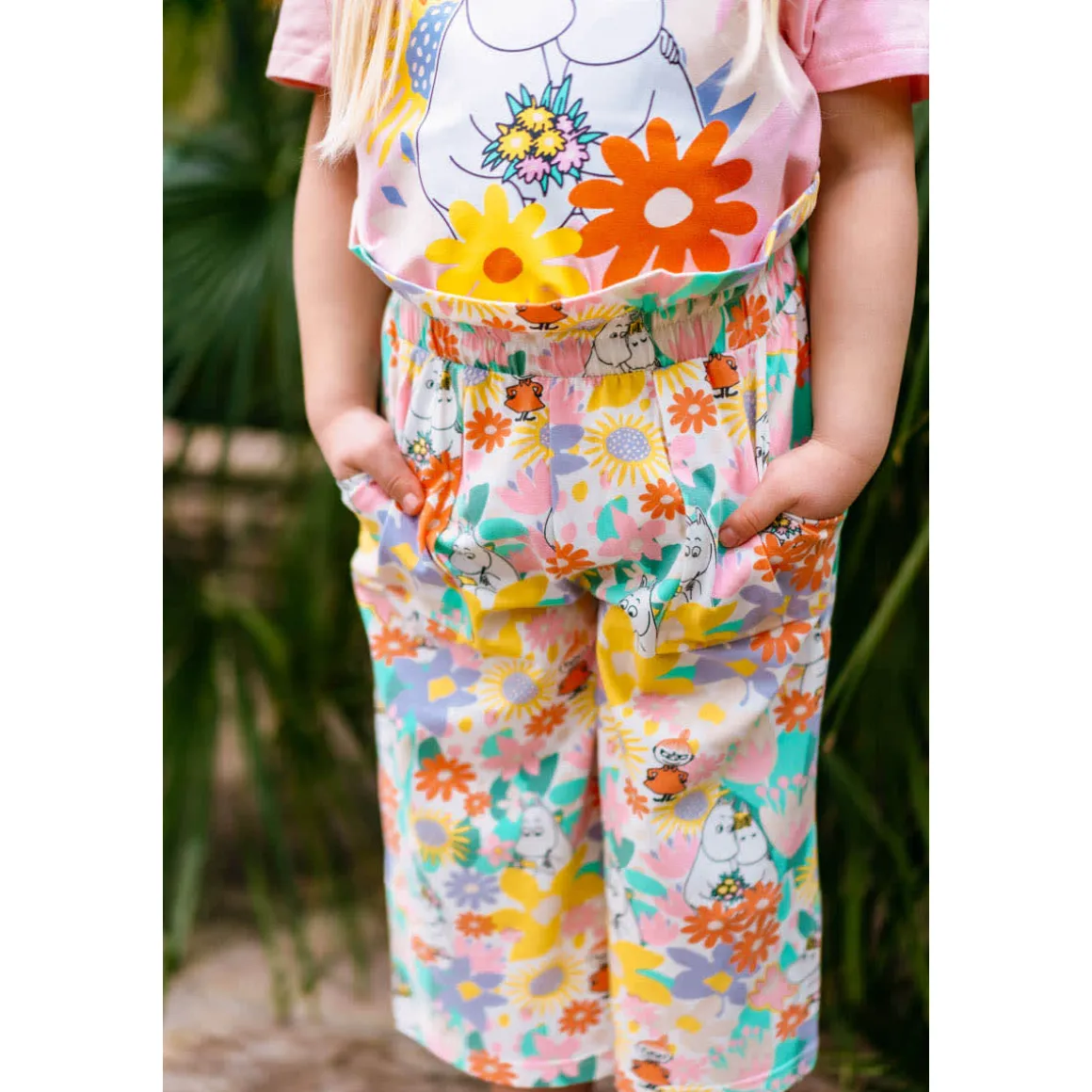 Muumi Helle-culottes housut valkoinen