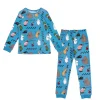 Muumi Jalanjälkiä-pyjama sininen