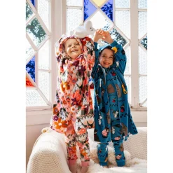 Muumi Jalanjälkiä-pyjama sininen