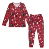 Muumi Juhla-pyjama naisten tummanpunainen