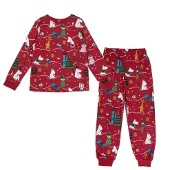 Muumi Juhla-pyjama tummanpunainen