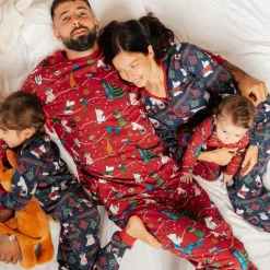 Muumi Juhla-pyjama vauvalle tummanpunainen
