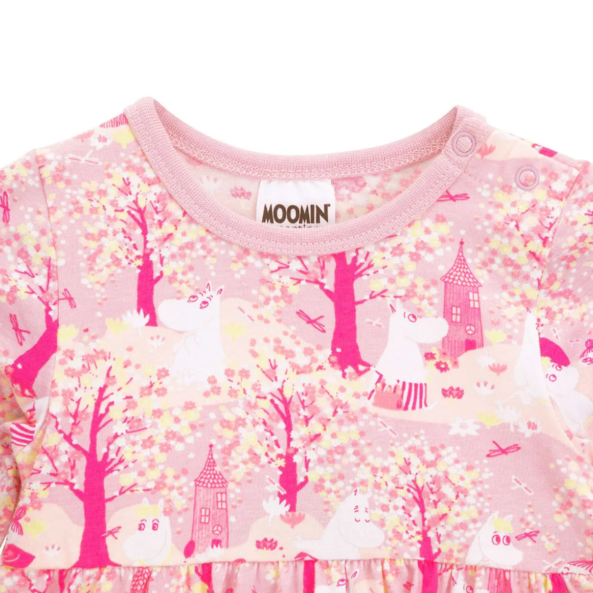 Muumi Kirsikankukka-bodymekko liila
