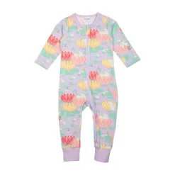 Muumi Lummelampi-pyjama laventeli