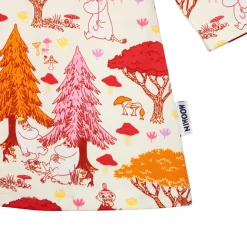 Muumi Luokkaretki-mekko vauvalle luonnonvalkoinen
