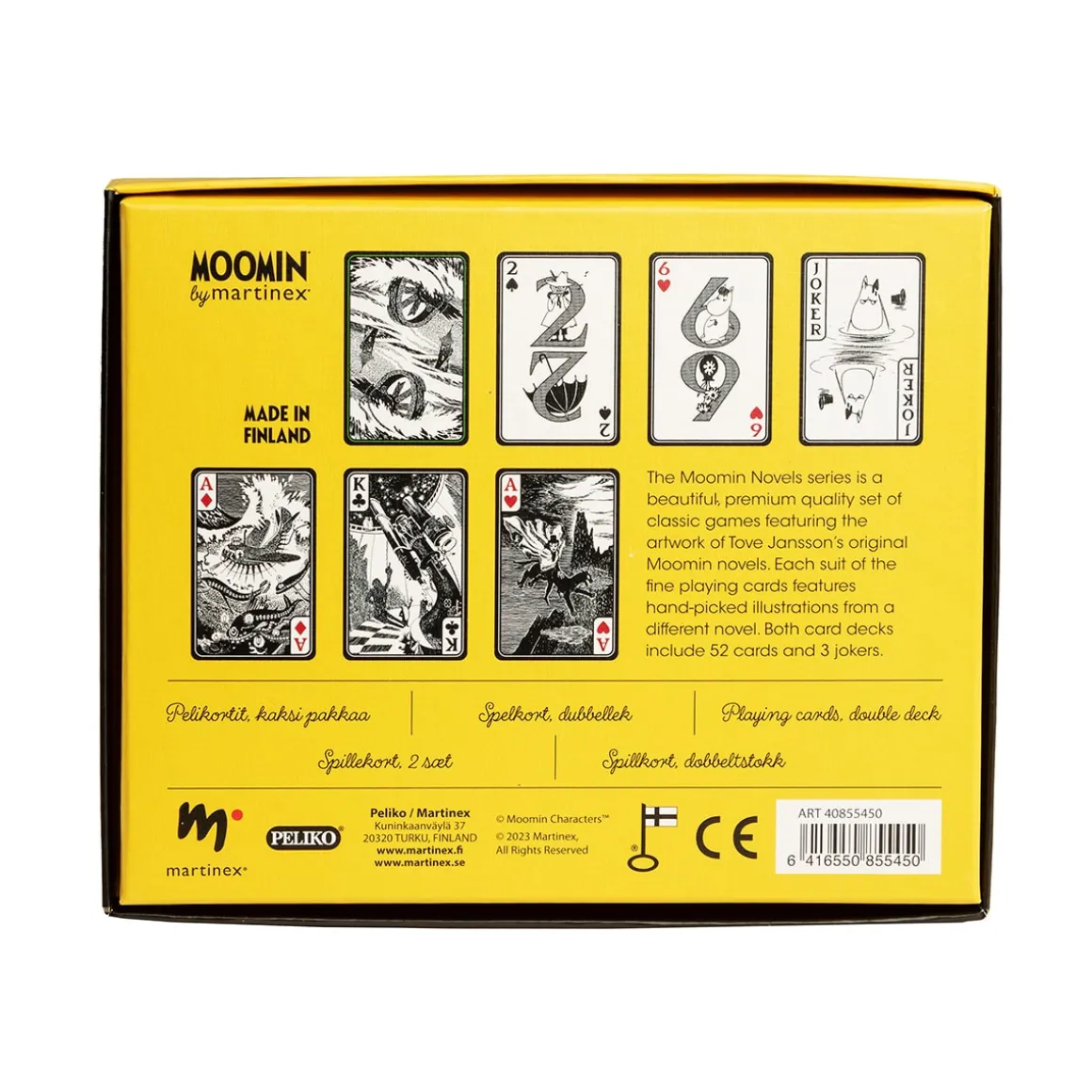 Muumi Novels-pelikortit 2 pakkaa