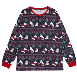 Muumi Ornamentti-pyjama miesten tummansininen