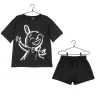 Muumi Pikku Myy -shortsipyjama lasten musta