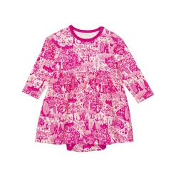 Muumi Puisto-bodymekko pinkki