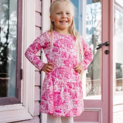 Muumi Puisto-mekko pinkki
