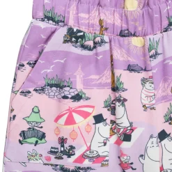 Muumi Rantapäivä-culottes laventeli