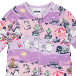 Muumi Rantapäivä-pyjama laventeli