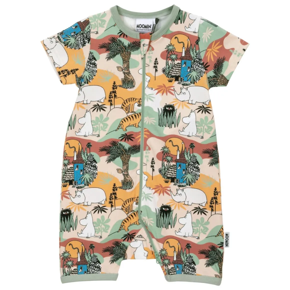 Muumi Savanni-pyjama lyhythihainen beige