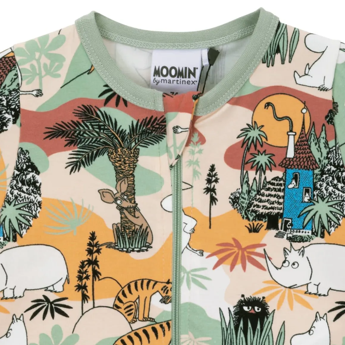 Muumi Savanni-pyjama lyhythihainen beige