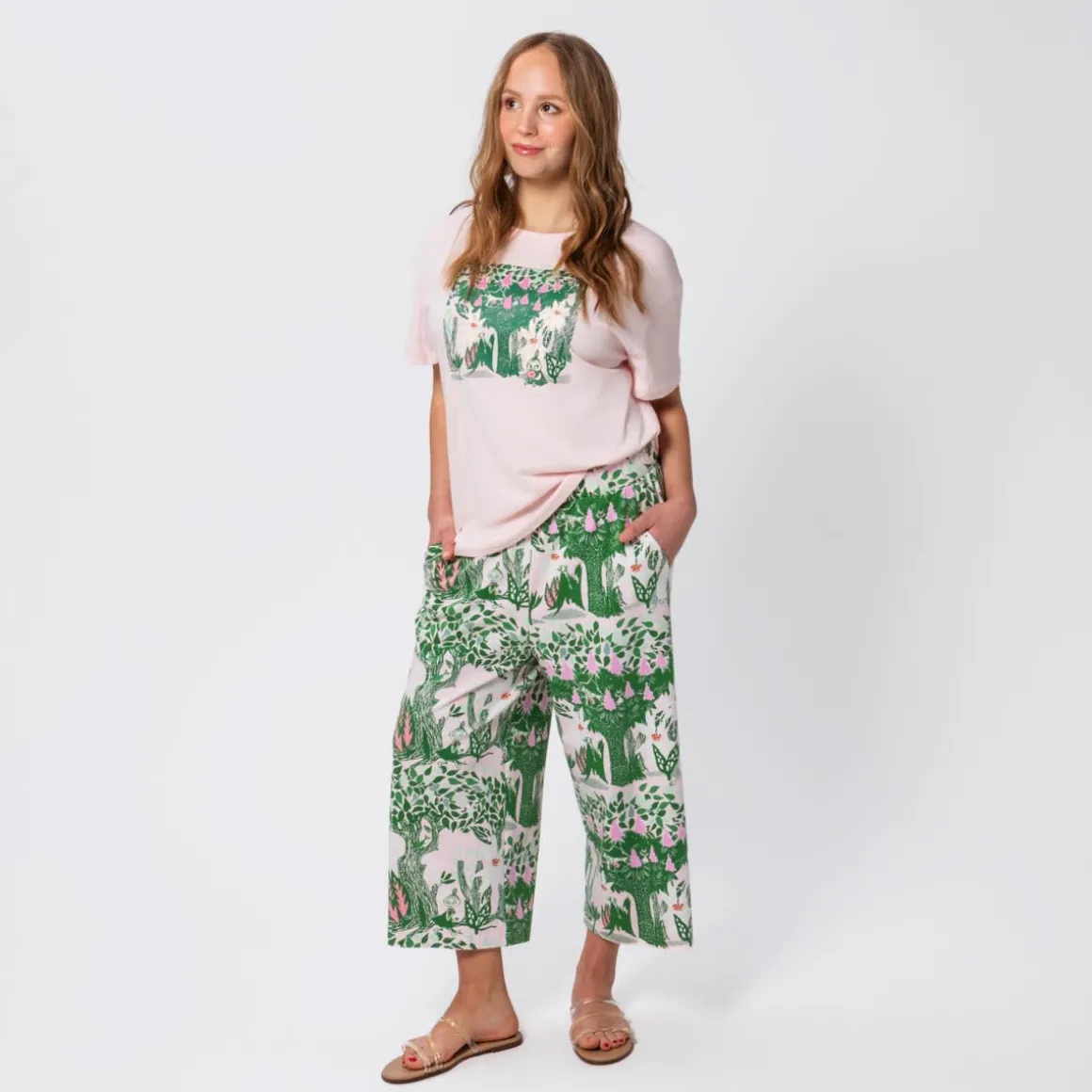 Muumi Seela-culottes Kevätkastanja vihreä