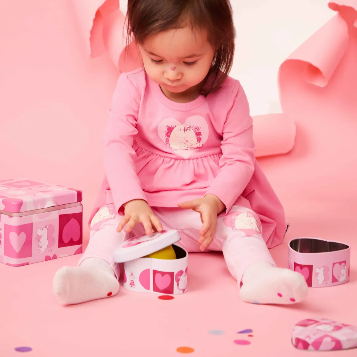 Muumi Syleily-bodymekko pinkki