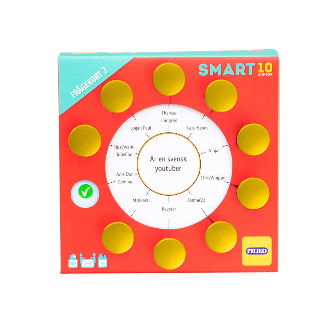Peliko Smart10 JR Frågekort 2 (svenska)