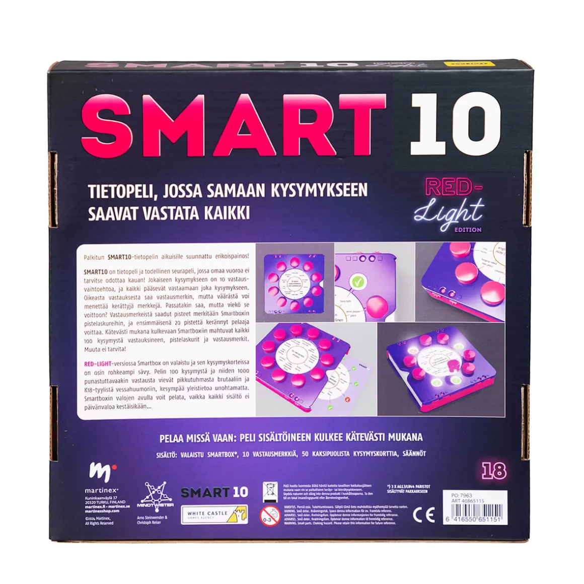 Peliko Smart10 Red-light Edition (suomi)