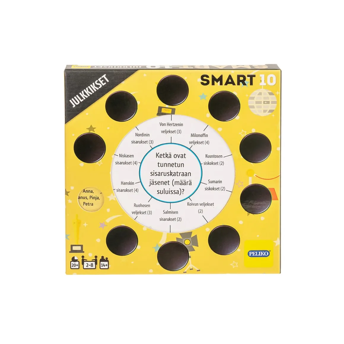 Peliko Smart10-kysymykset Julkkikset