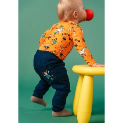 Peppi Pitkätossu Denim-collegehousut vauvalle sininen