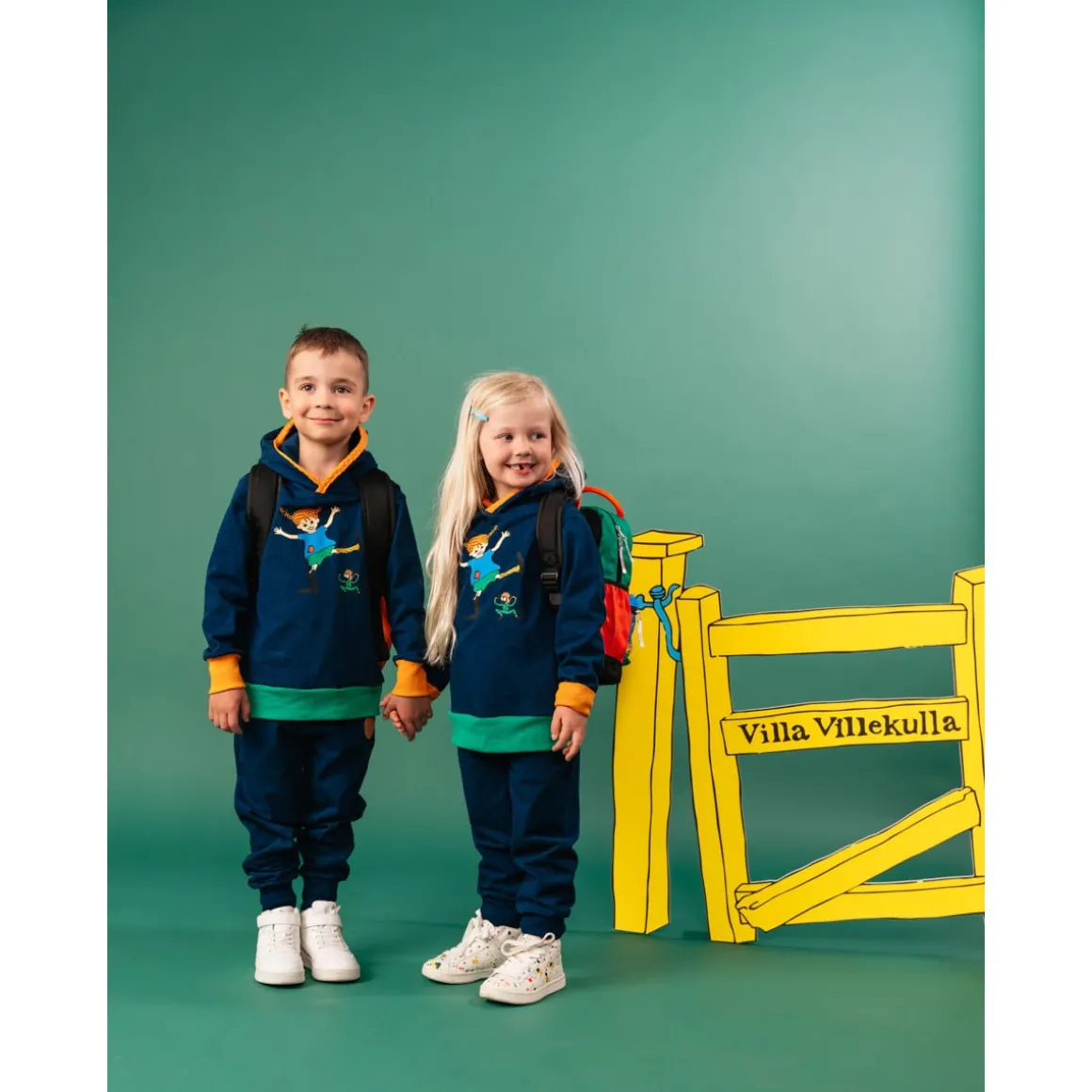 Peppi Pitkätossu Denim-huppari sininen